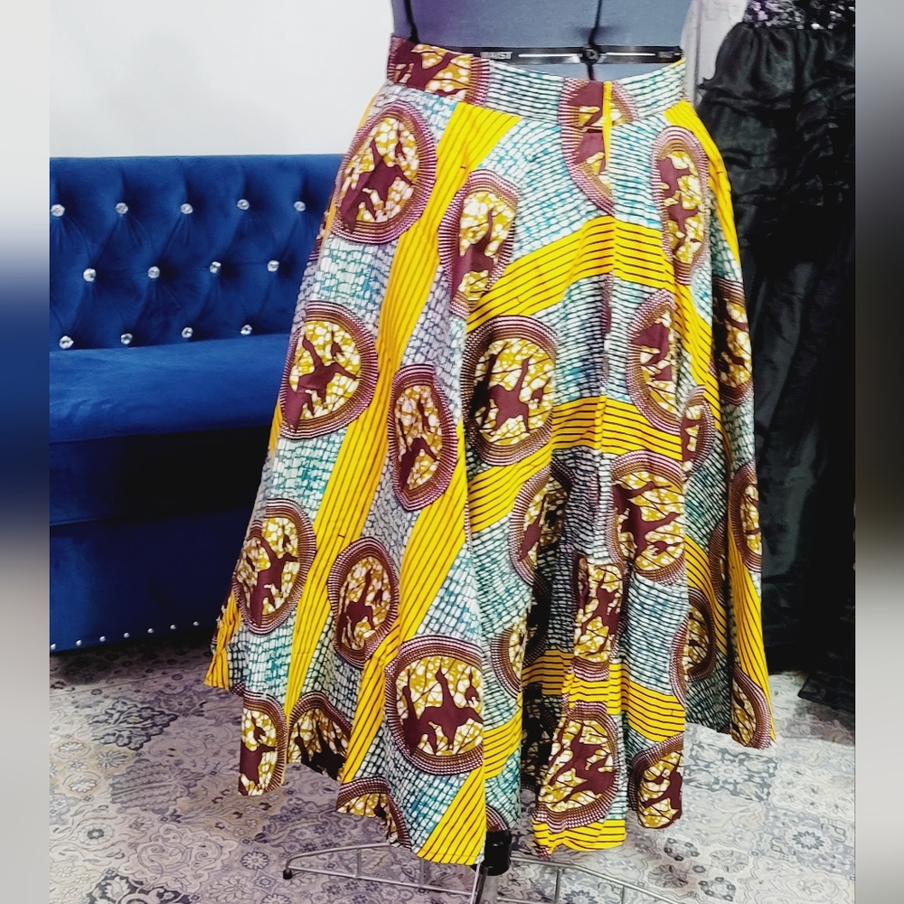 Classy Ankara Afrocentric Skirt. Ntoma Skirt